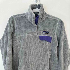 Patagonia Grey and Purple Sweater